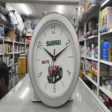 Wall clock Indigo/Swaraj (chrome finish)