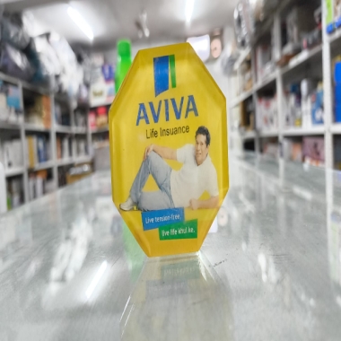Plastic paper weight Aviva