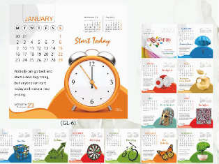 Maxi Table Calender : Motivation(hard Word)