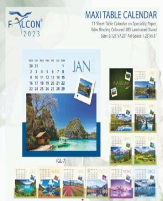 Maxi Table Calender : Panorama