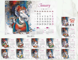 Executive Table Calender : Mangal Murti