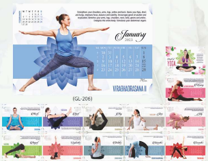 Executive Table Calender : Yoga