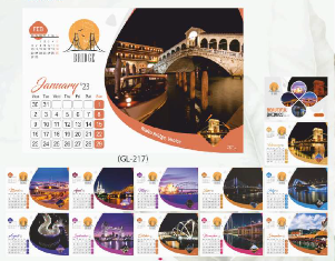 Executive Table Calender : Beautiful Bridges