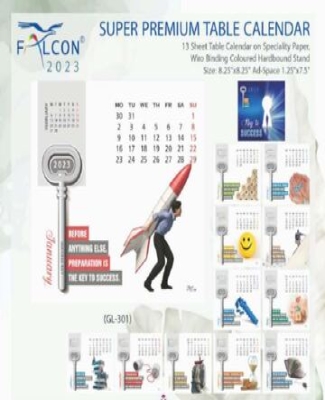 Super Preminum Table Calender : Success Key