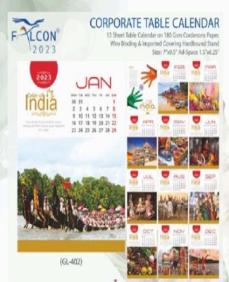 Corporate Table Calender : Color Of India