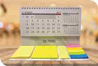 Special Calender : New Line Table Calendar with sticky Notes