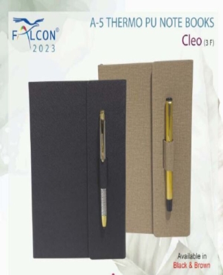THERMO PU NOTE BOOK : Cleo (Black * Brown )