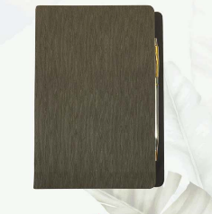 Note Book B6 : B6 Thermo PU Note Book Syloon (with Mental Pen)