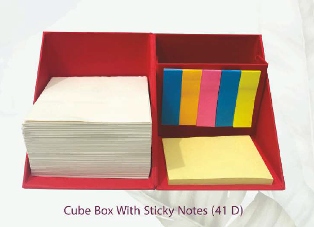 Slip Pad : Cube Box with Sticky Notes