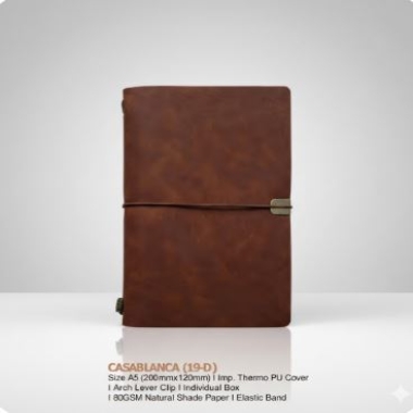 19D CASABLANCA NOTEBOOK WITH BOX (TAN)