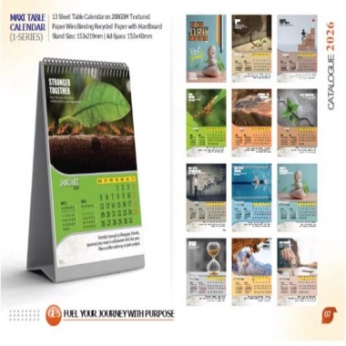 Fuel Your Journey with Purpose Table Calender