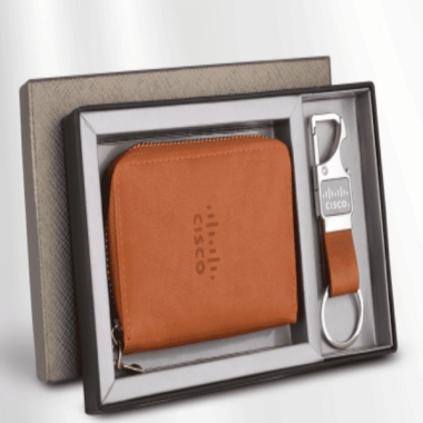 CISCO CARD HOLDER & KEYCHAIN SET