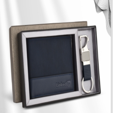 LINKEDIN WALLET & KEYCHAIN SET