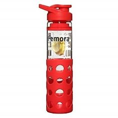 Sports Glass Bottle - Red FMBRBTRD