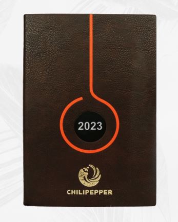 A-5 Year Diary Chilipepper