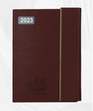 Nescafe A-5 Soft Cover Notebook Olive Garden