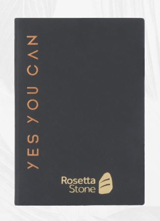 A-5 Soft Cover Notebook Rosseta Stone