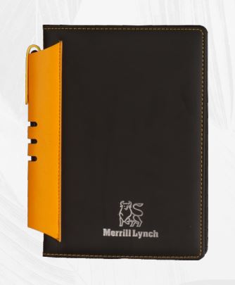 A-5 Hard Cover Notebook Merrill Lynch