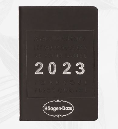 A-5 Hard Cover Notebook Haagen Dazs