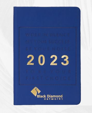 A-5 Hard Cover Notebook Black Diamond Networks