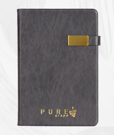 A-5 Hard Cover Notebook Pure Grape