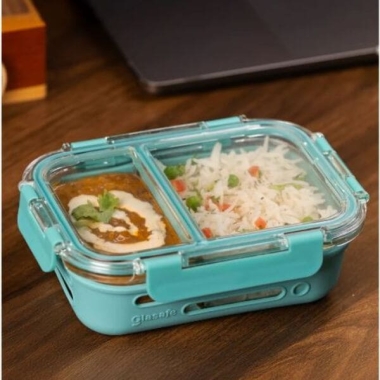 Fresh Grip Compartment Tiffin - 580ML (Green)