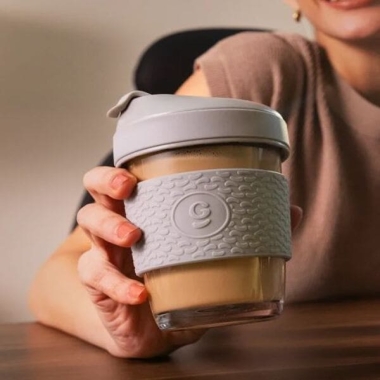 Sillicon Coffe Mug - SipEase - 320ML (Soothing Slate)