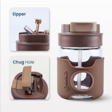 FlipSip Coffee Mug - 360ML (Mocha Brown)