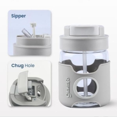 FlipSip Coffee Mug - 360ML (Taupe Grey)