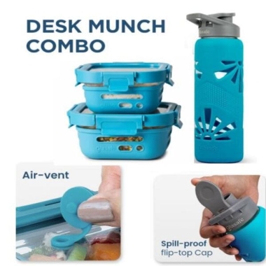 Desk Munch Combo (Tranquil Teal )