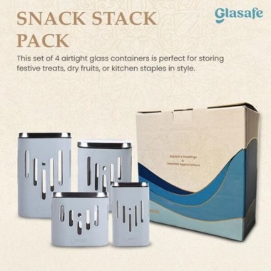 DIWALI COMBO 2 - Snack Stack Pack -- 4 Container (1seize each)