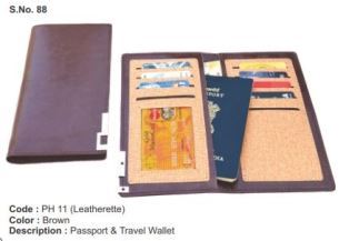 Passport & Travel Wallet - Leatherette