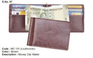 Money Clip Wallet - Leatherette