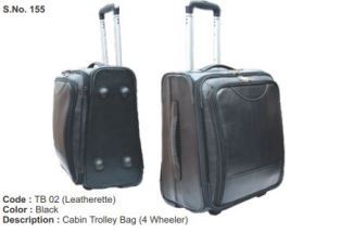Cabin Trolley Bag - Leatherette (4 Wheeler)