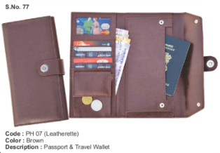 Passport & Travel Wallet - Leatherette