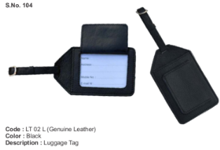 Luggage Tag - Genuine Leather