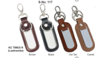 Key Ring with Dog Hook - Leatherette
