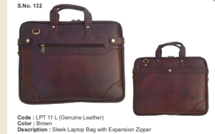 Laptop Bag - Genuine Leather