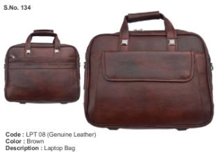 Laptop Bag - Genuine Leather