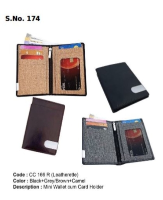 Mini Wallet cum Card Holder - Leatherette