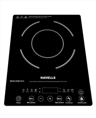 INSTA COOK TC16 Induction Stove 1600 W, 
7 Preset cooking options with copper coil