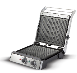 TOASTINO 4 SLICE GRILL AND BBQ WITH 
TIMER 2000 W, 180 Degree opening 
Sandwich grill plate Sliver,
