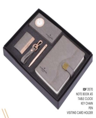 ExlcusiveGiftSet -Jumeriah Group (Pen, Key Chain,V. Card Holder, Note Book &Table Clock)