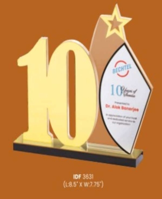 AcrylicAwards -Bechtel  (10 Years)