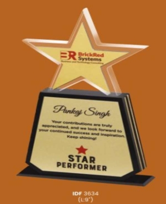 AcrylicAwards -BrickRed  Systme