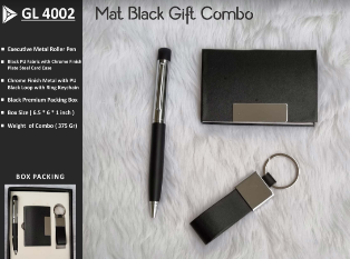 3 in 1 Gifts Combos  Mat Black Chrome