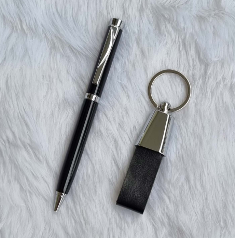 Pen & Key Chain Gift Combos Black Chrome