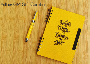 Pen & Notebook Gift Combos  Yellow Black