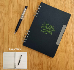 Pen & Notebook Gift Combos  Black Sliver