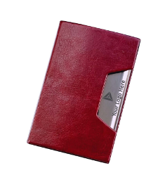 Metal/Leatherette Card Holders